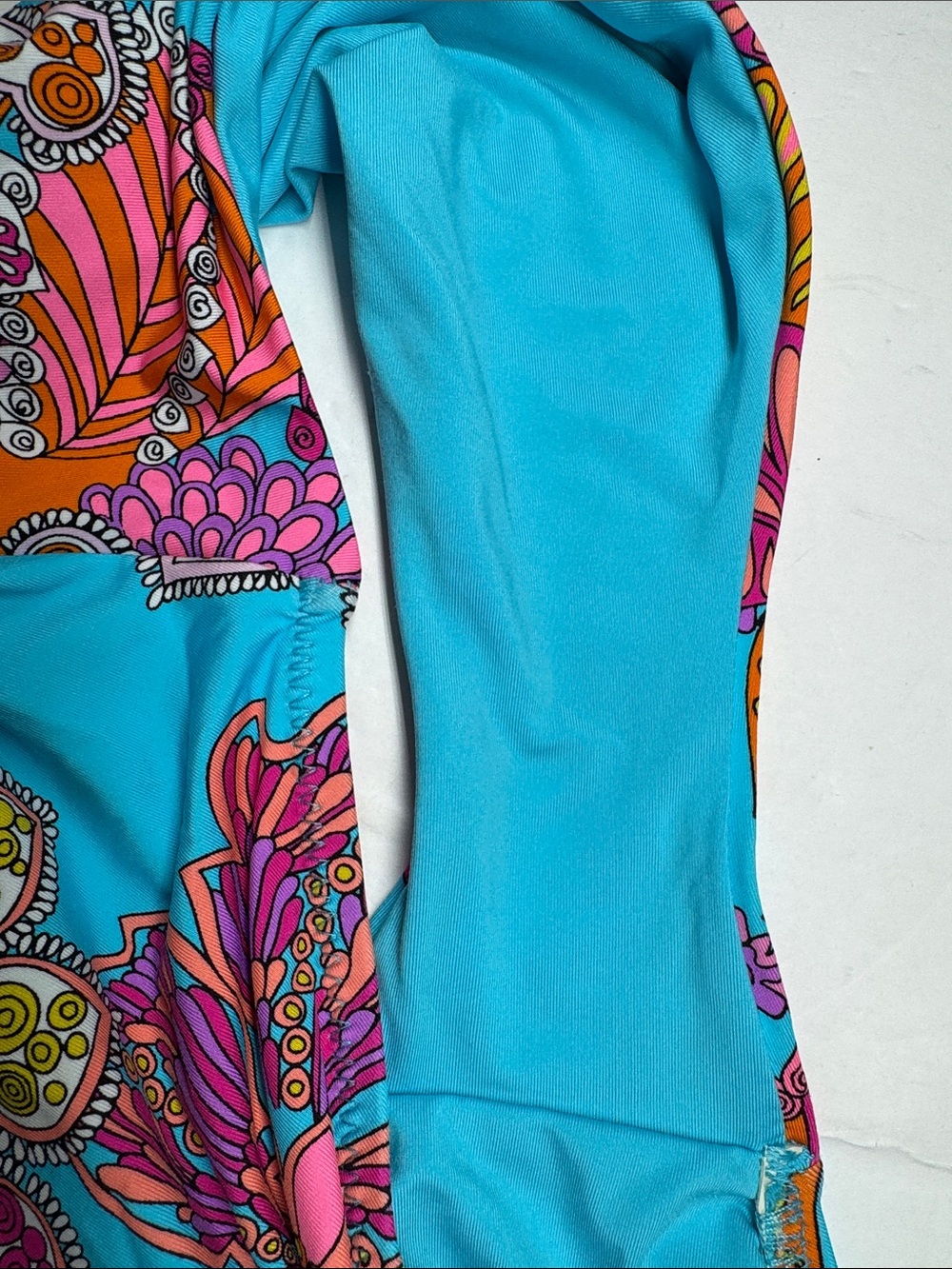 Trina Turk Meilani plunge neck Floral One-Piece tie neck 14 summer beach resort - Picture 9 of 11
